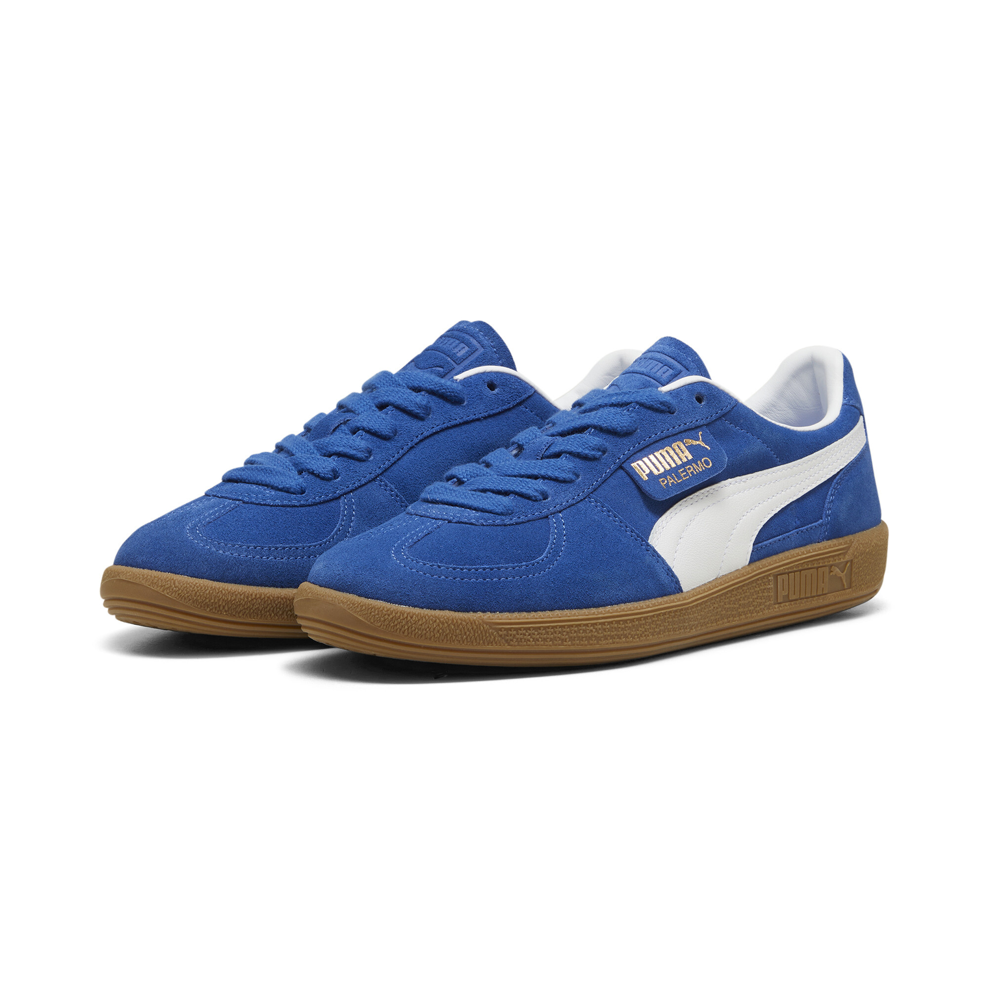 Kids' PUMA Palermo Sneakers Unisex In Blue, Size EU 44.5