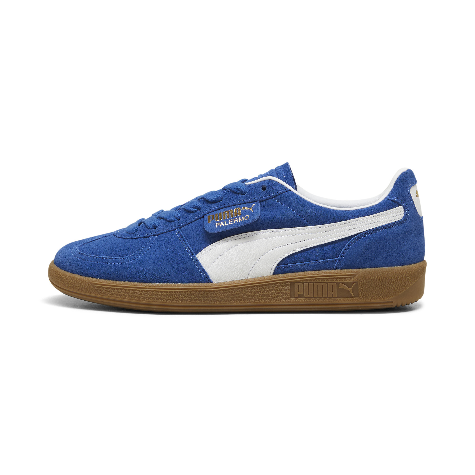 Kids' PUMA Palermo Sneakers Unisex In Blue, Size EU 47