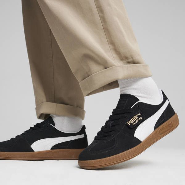 Tenis Palermo, PUMA Black-PUMA White, large-MEX