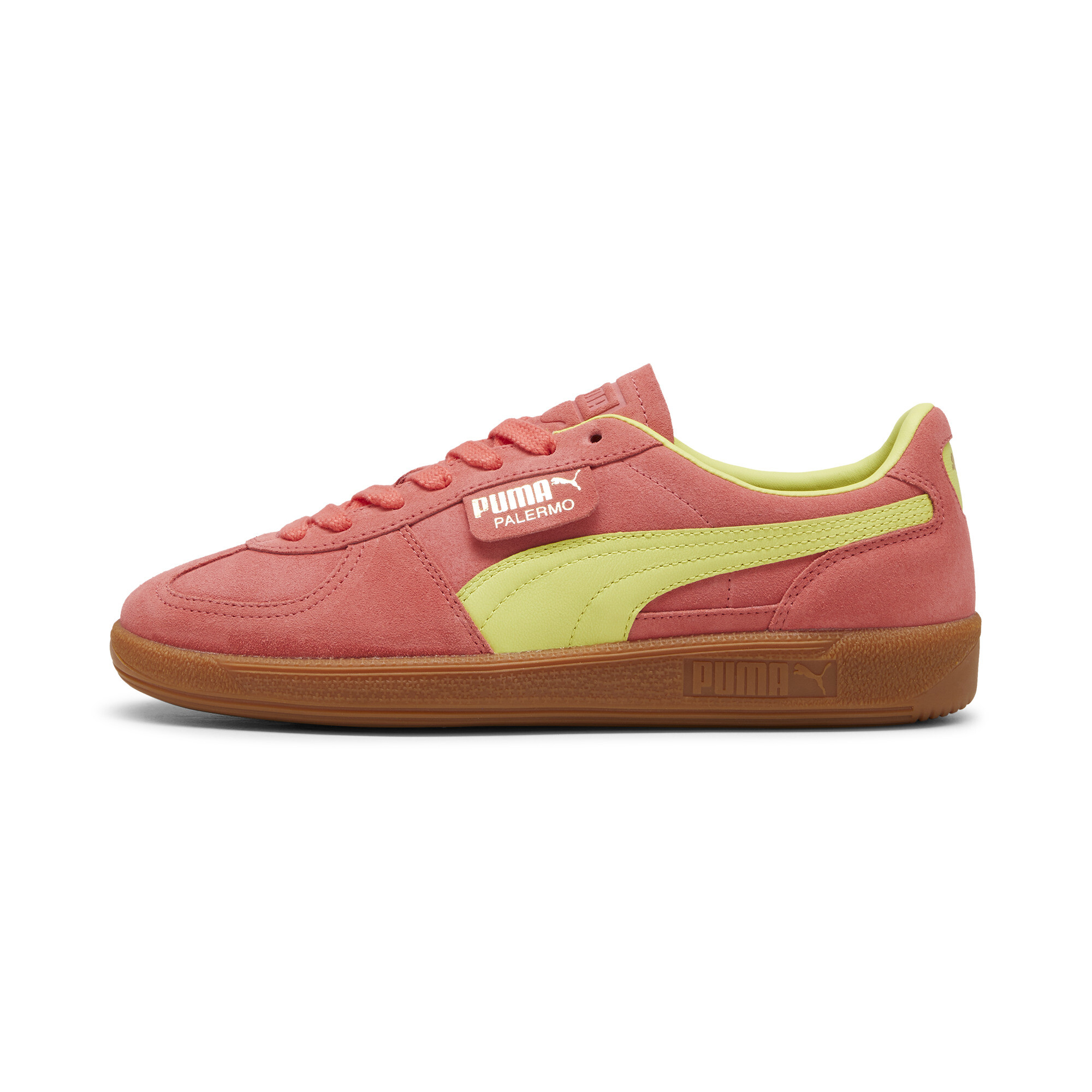 Puma Palermo Sneakers Unisex Schuhe | Mit Colorful | Salmon/Lime Sheen/Gum | Größe: 45