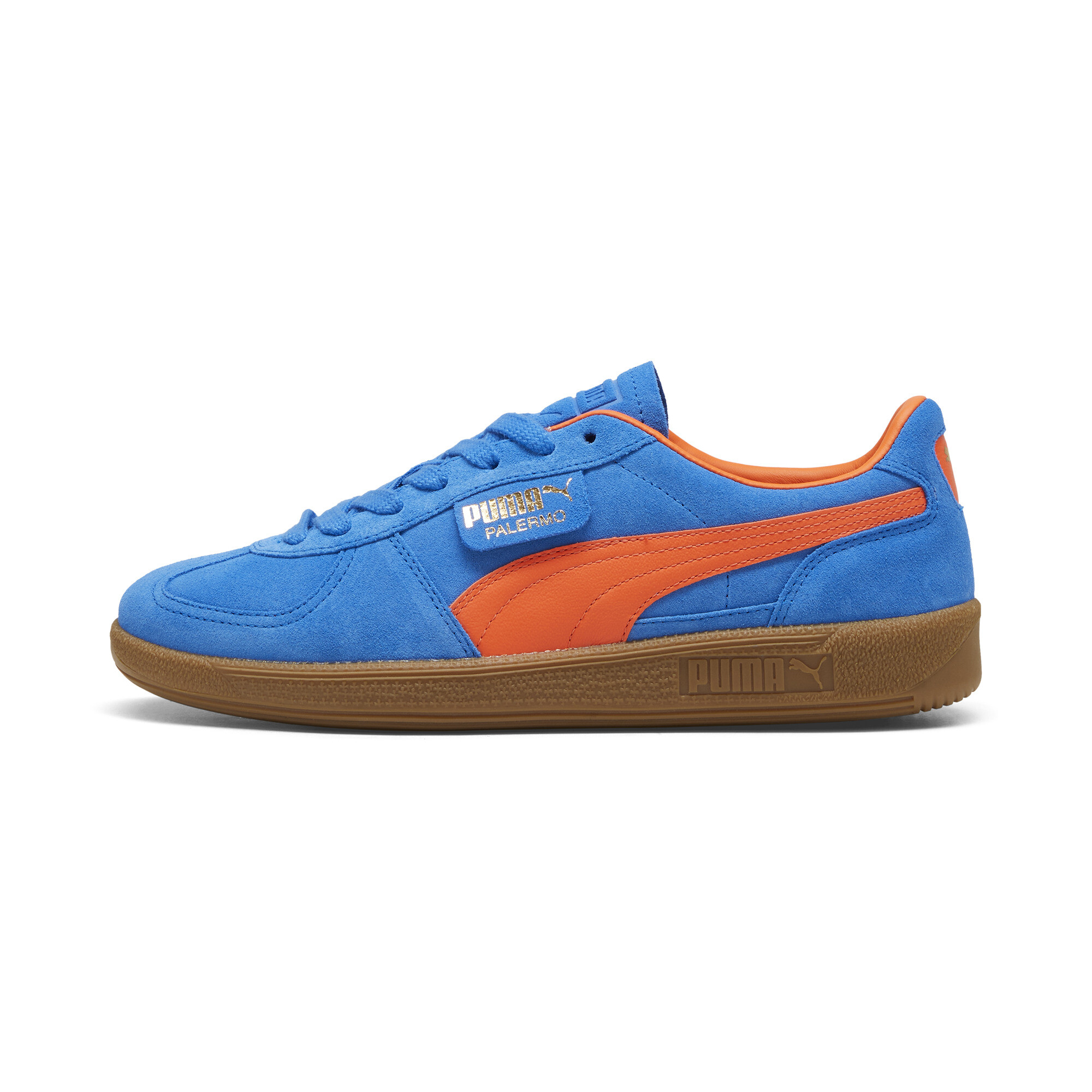 Puma Palermo Sneakers Unisex Schuhe | Mit Colorful | Hyperlink Blue/Flame Flicker/Gum | Größe: 37.5
