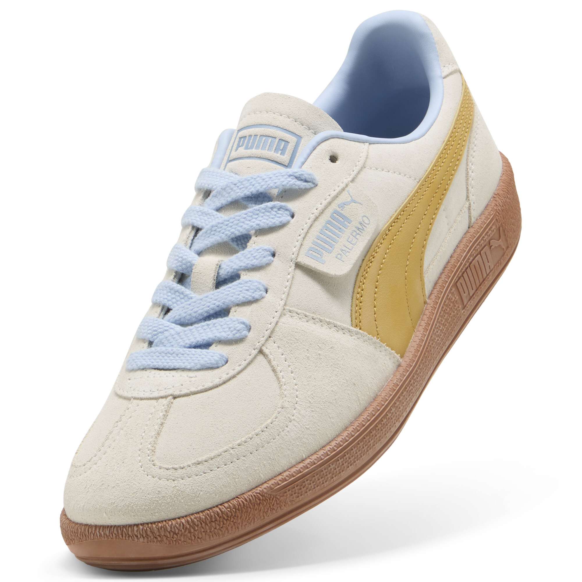 PUMA Palermo, Wit/Goud, Maat 36 thumbnail 2
