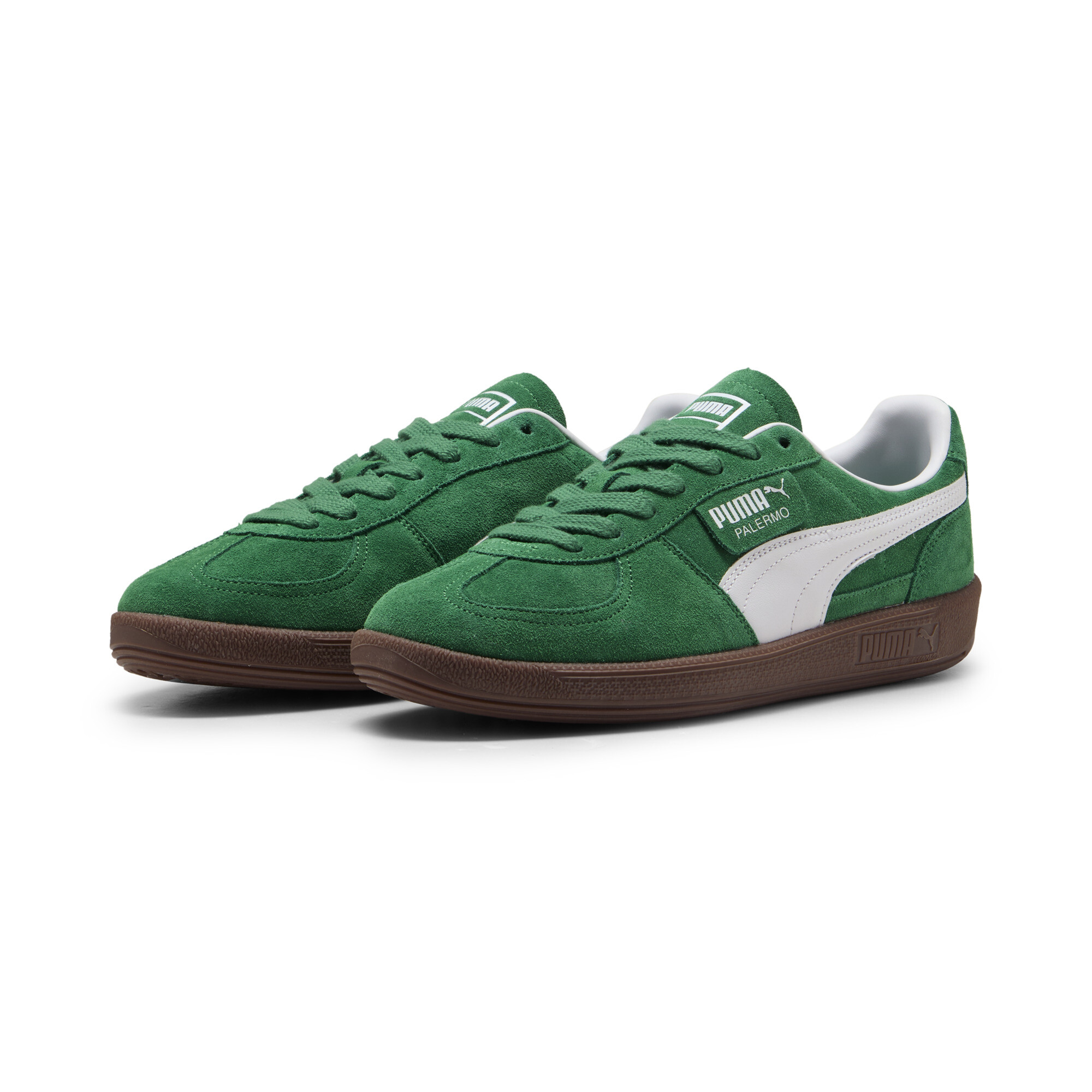PUMA Palermo, Groen/Wit, Maat 37 thumbnail 6