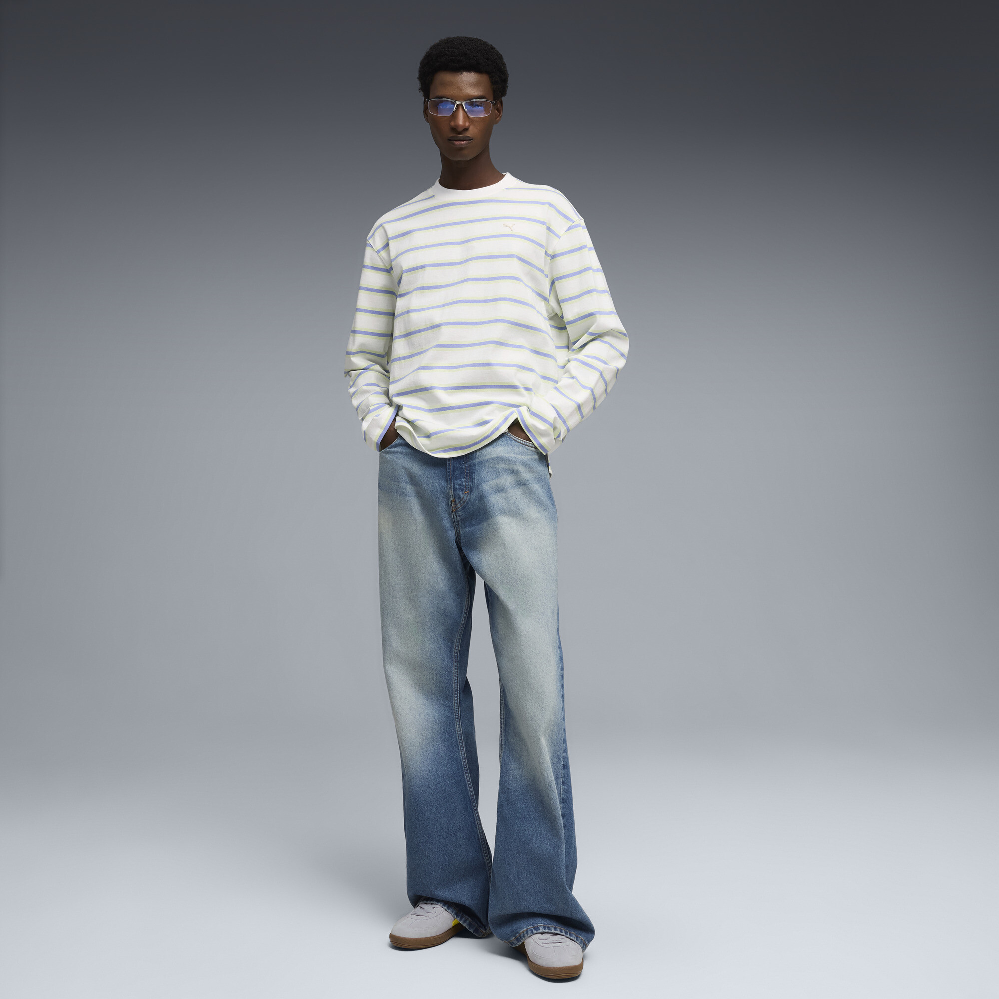 PUMA Palermo, Zilver, Maat 46 thumbnail 7