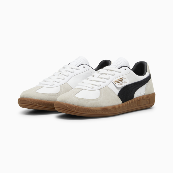 Palermo Leather Sneakers Unisex, PUMA White-Vapor Gray-Gum, large-ZAF