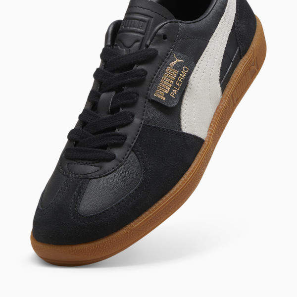 Zapatillas Palermo Lth unisex, PUMA Black-Feather Gray-Gum, large-ARG