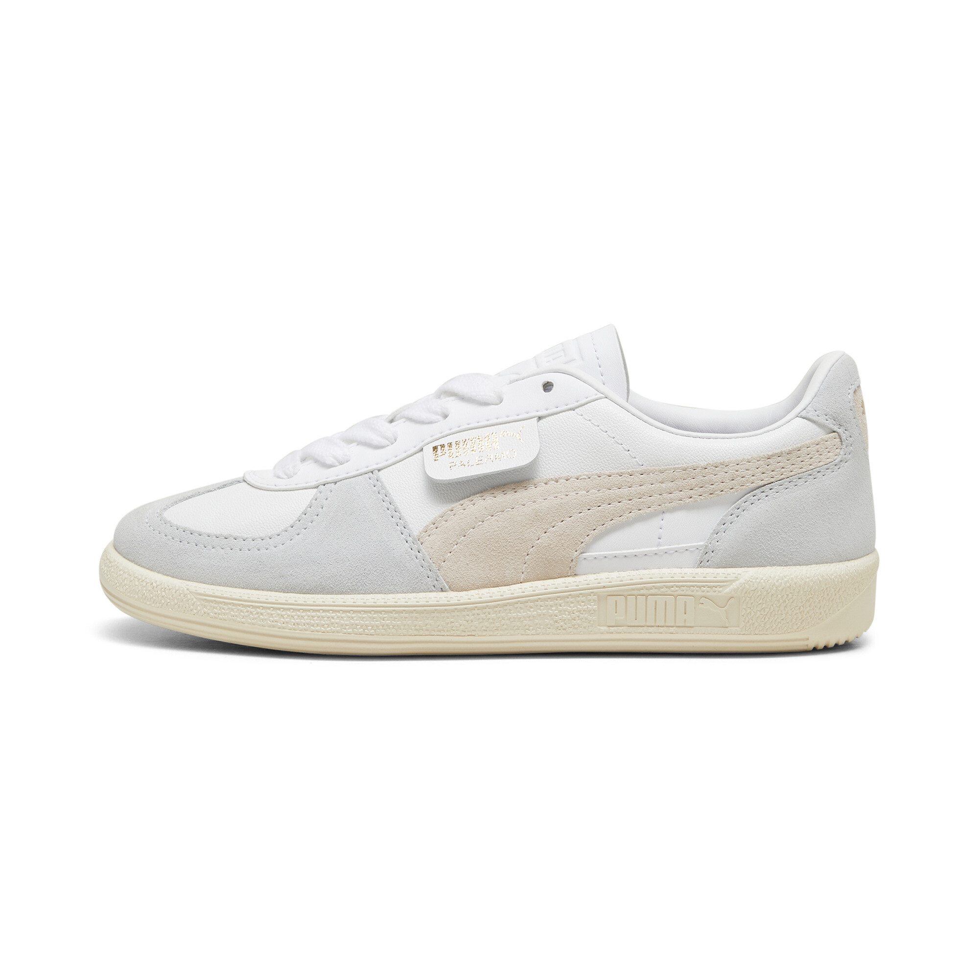 Puma Palermo Leather Sneakers Unisex Schuhe | Mit Plain | White/Rosebay/Sugared Almond | Größe: 42.5