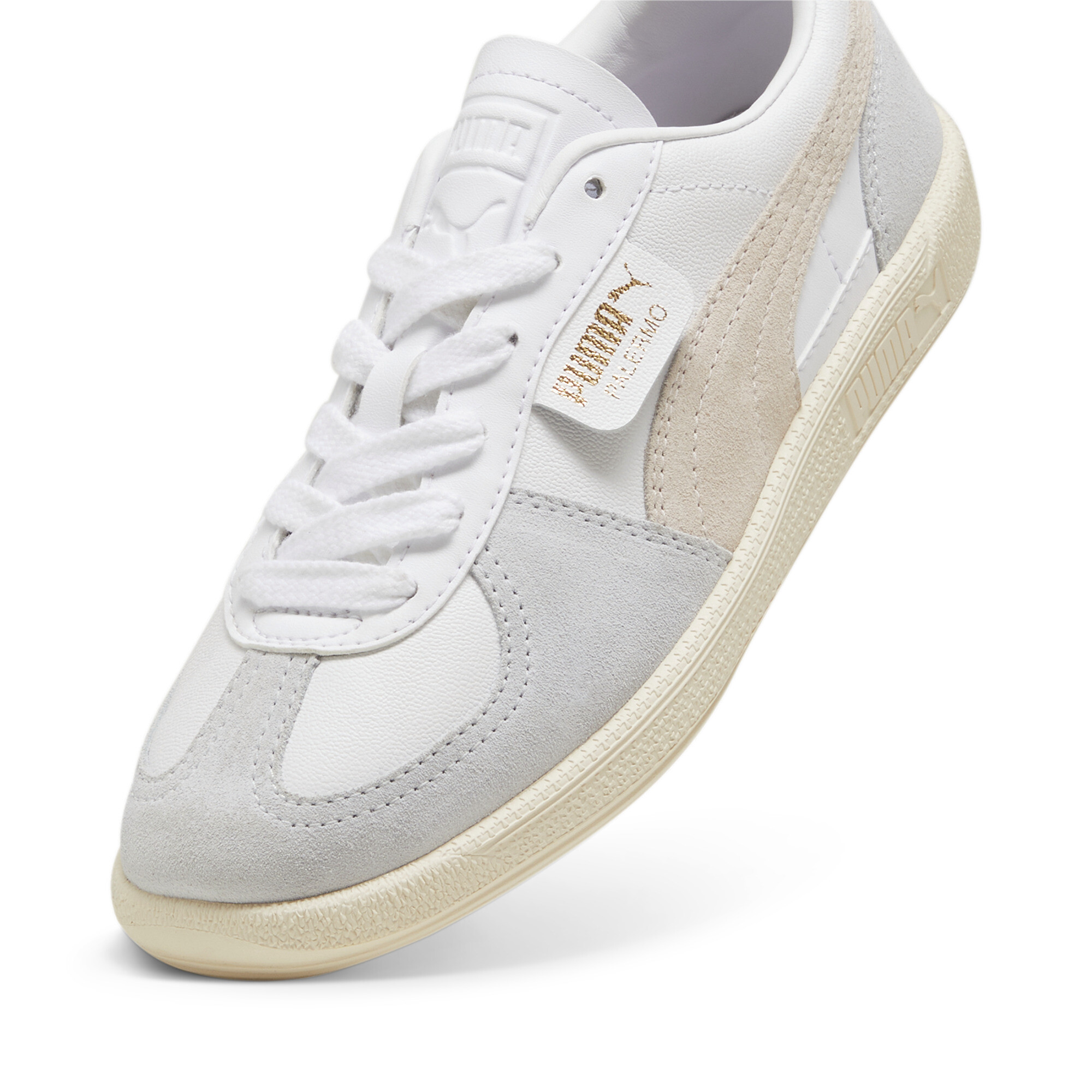 Palermo leren sneakers uniseks, Roze/Groen/Rood, Maat 43 | PUMA