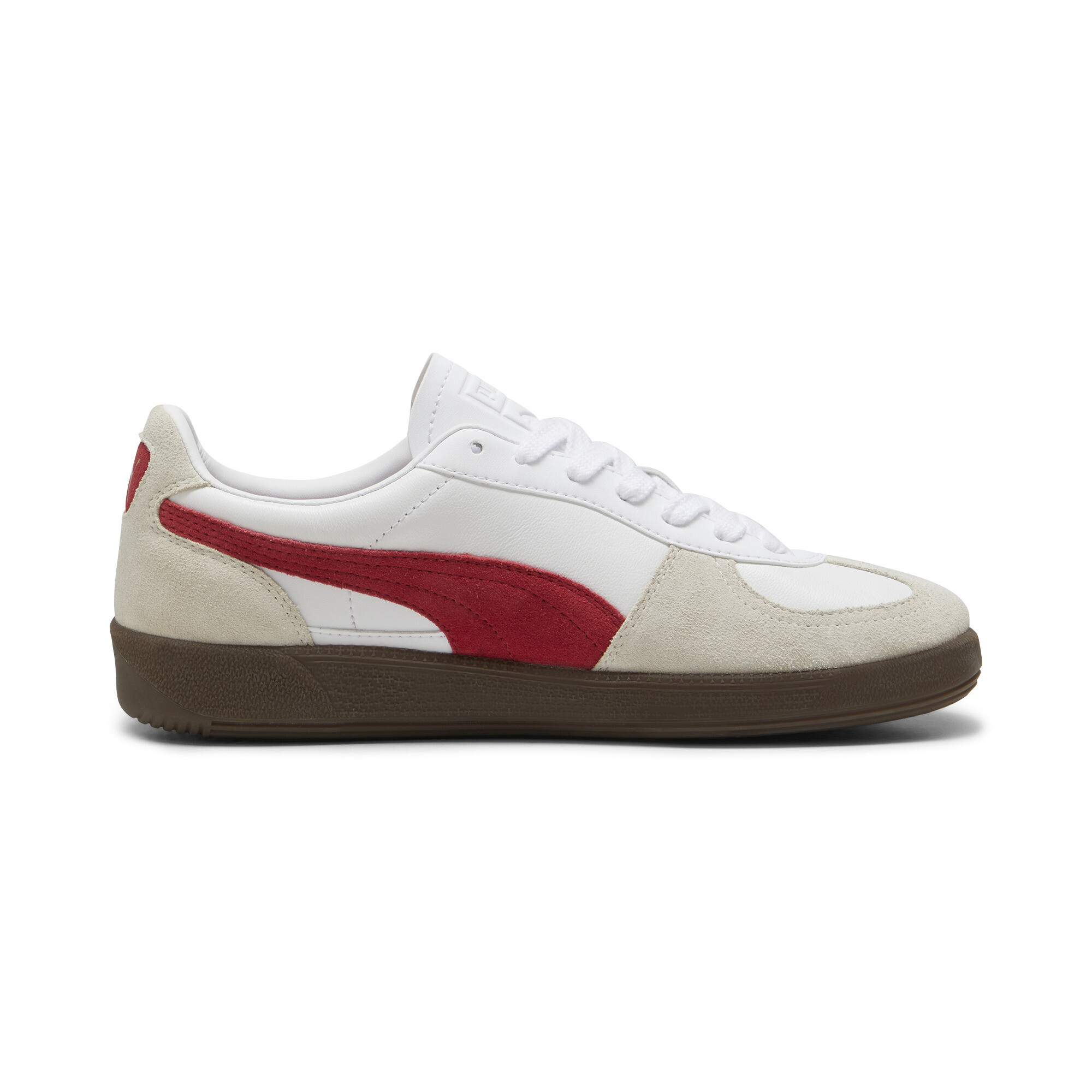 Men's PUMA Palermo Lth Shoes In White, Size EU 43