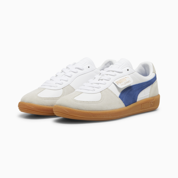 Tenis casuales de piel Palermo, PUMA White-Vapor Gray-Clyde Royal, large-MEX