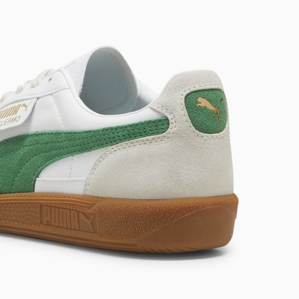 Tenis casuales de piel Palermo, PUMA White-Vapor Gray-Archive Green, large-MEX