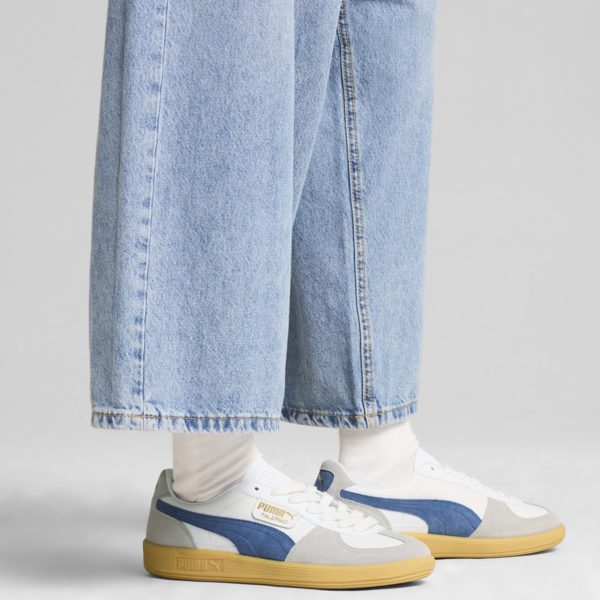 Tenis casuales de piel Palermo, PUMA White-Blue Horizon-Gum, large-MEX
