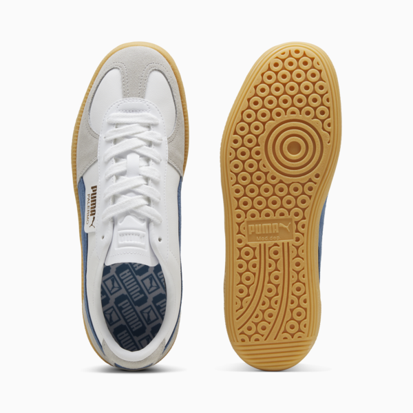 Tenis casuales de piel Palermo, PUMA White-Blue Horizon-Gum, large-MEX