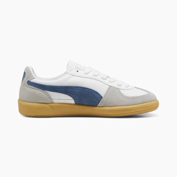 Tenis casuales de piel Palermo, PUMA White-Blue Horizon-Gum, large-MEX