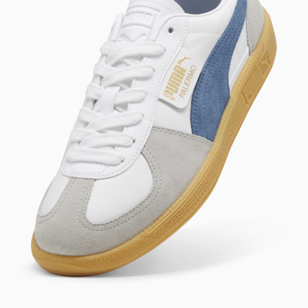 Tenis casuales de piel Palermo, PUMA White-Blue Horizon-Gum, large-MEX