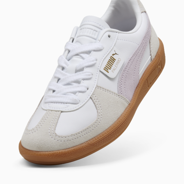 Zapatillas Palermo Lth unisex, PUMA White-Lilac Frost, large-ARG