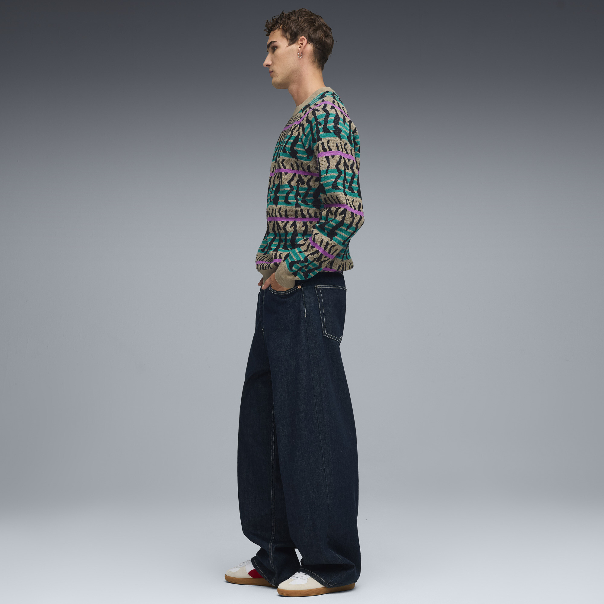 PUMA Palermo leren sneakers uniseks, Rood/Wit, Maat 44,5 thumbnail 7