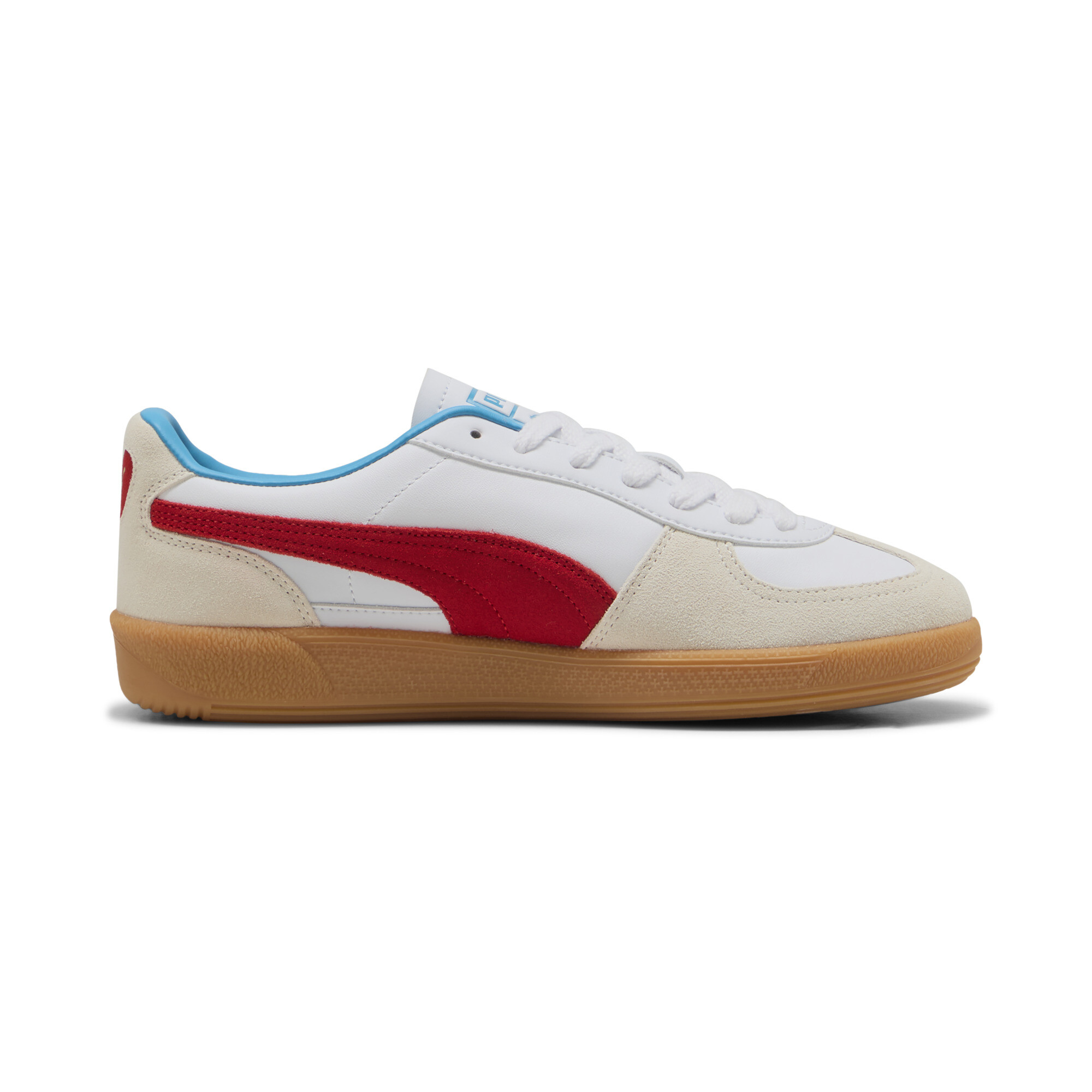 PUMA Palermo leren sneakers uniseks, Rood/Wit, Maat 44,5 thumbnail 3