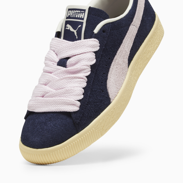 Suede VTG B-Girl Women's Sneakers, PUMA Navy-Light Straw, large-MEX
