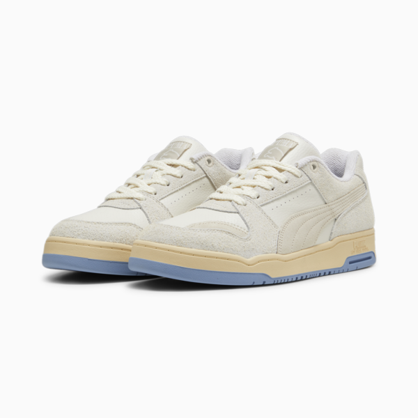SlipstreamLo Bball Nostalgia Unisex Sneakers, Alpine Snow-Sugared Almond-Zen Blue, large-ZAF