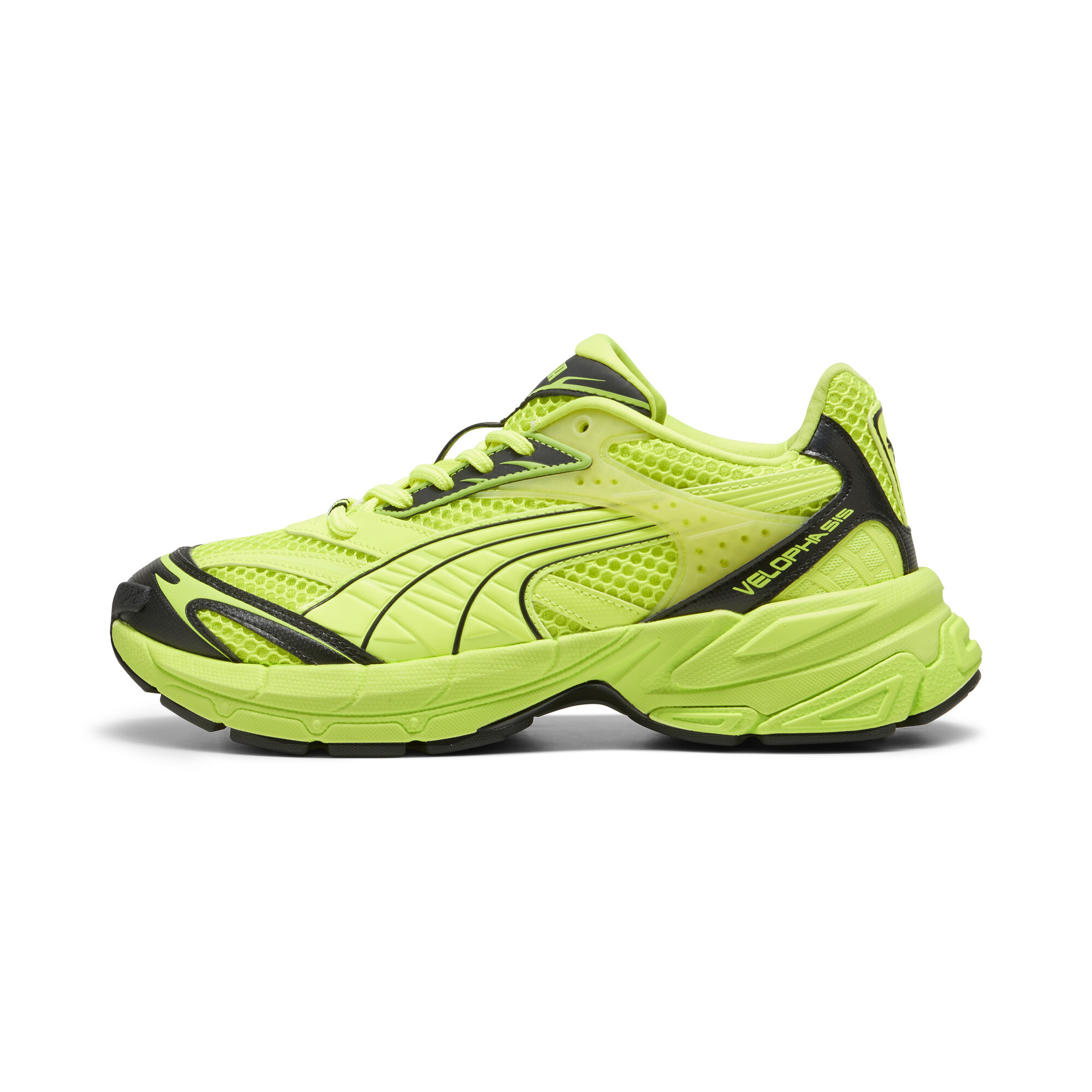 Puma Velophasis Sneakers Schuhe | Mit Plain | Electric Lime/Black | Größe: 38.5