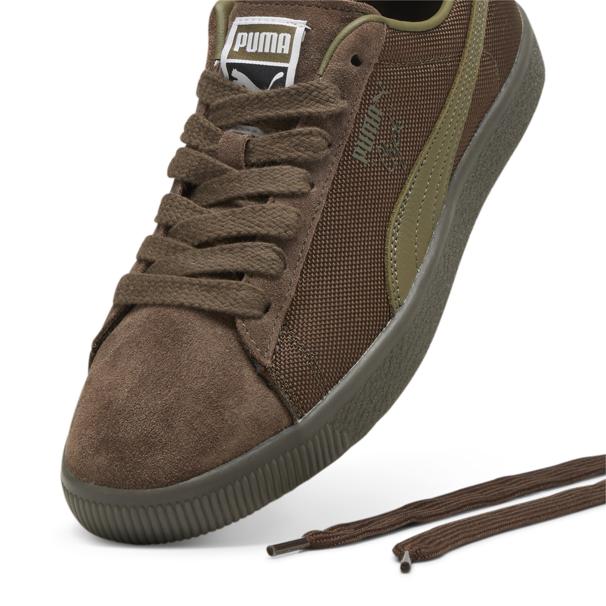 Puma Clyde Soph Sneakers, Brown, Size 48, Shoes