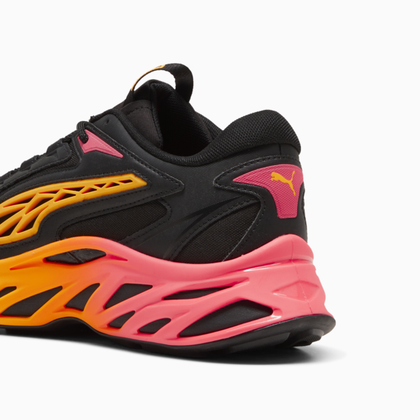 Exotek NITRO™ Fire Glow Sneakers, PUMA Black-Sun Stream, large-MEX