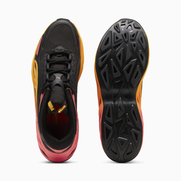 Exotek NITRO™ Fire Glow Sneakers, PUMA Black-Sun Stream, large-MEX