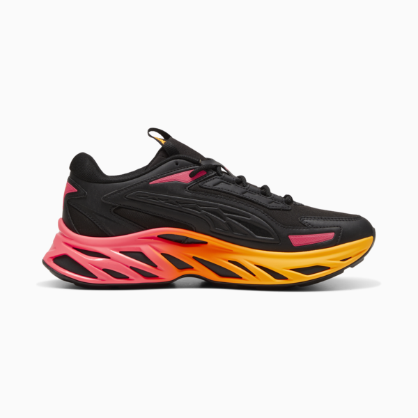 Exotek NITRO™ Fire Glow Sneakers, PUMA Black-Sun Stream, large-MEX
