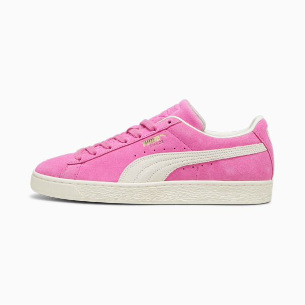 Suede Neon Sneakers, Poison Pink-Frosted Ivory, large-MEX