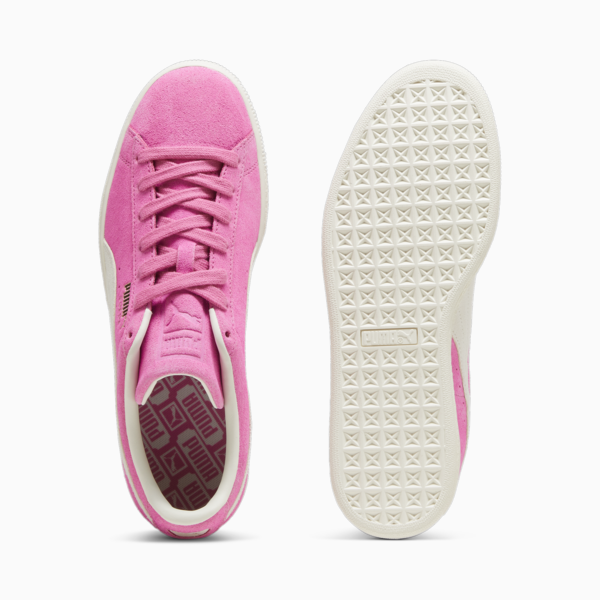 Suede Neon Sneakers, Poison Pink-Frosted Ivory, large-MEX