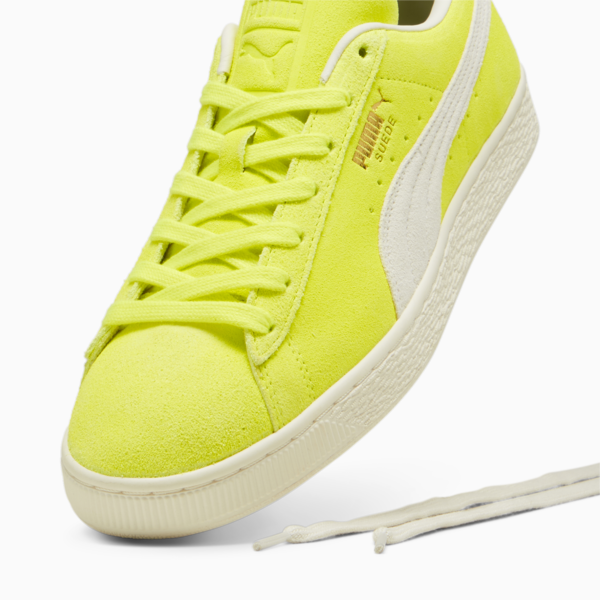 Suede Neon Sneakers, Electric Lime-Frosted Ivory, large-MEX