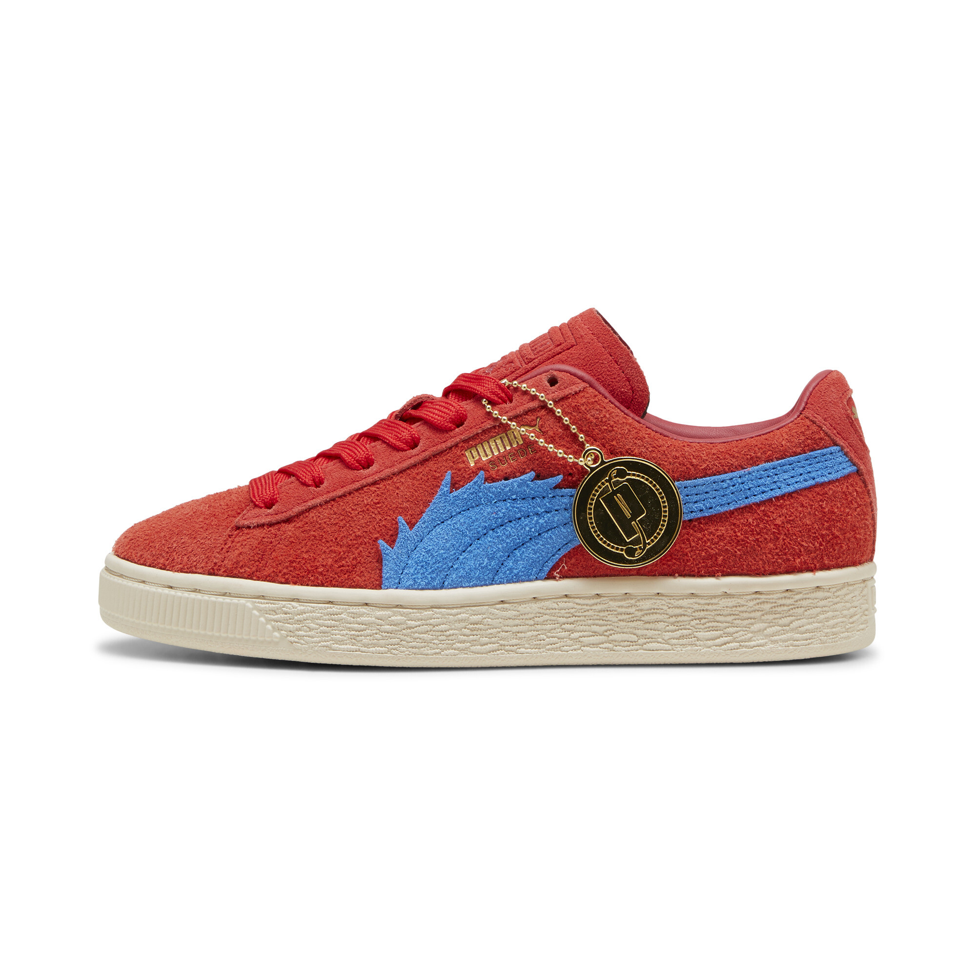 Puma x ONE PIECE Suede Buggy der Clown Sneakers Unisex Schuhe | Mit Plain | Red/Ultra Blue | Größe: 39