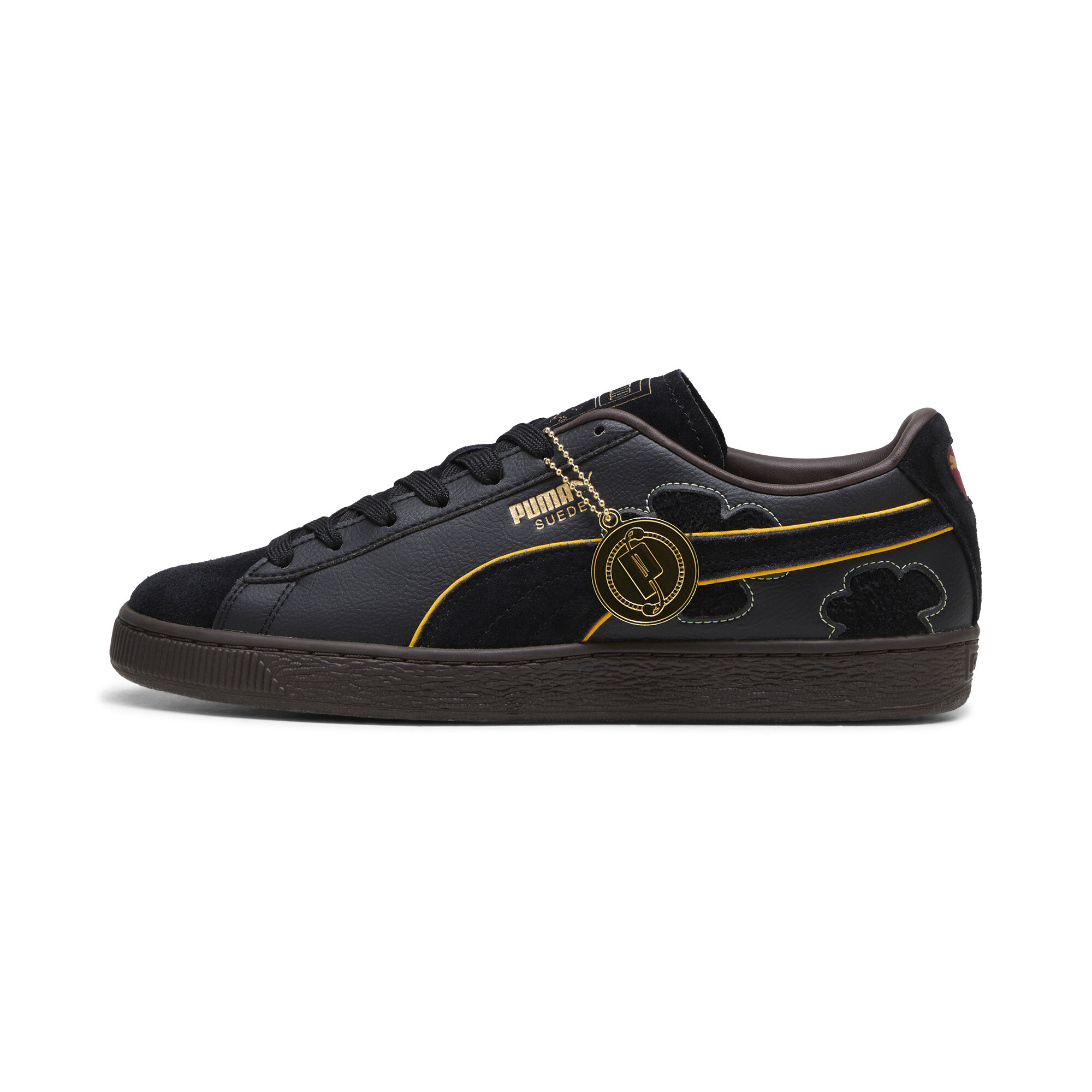 Puma x ONE PIECE Suede Blackbeard Sneakers Unisex Schuhe | Mit Plain | Black/Dark Chocolate | Größe: 42