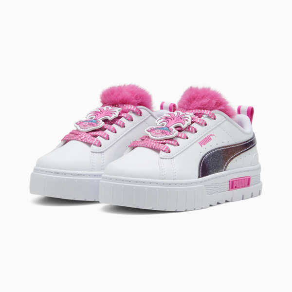 PUMA x TROLLS Mayze Kids' Sneakers, PUMA White-Ravish, large-ZAF