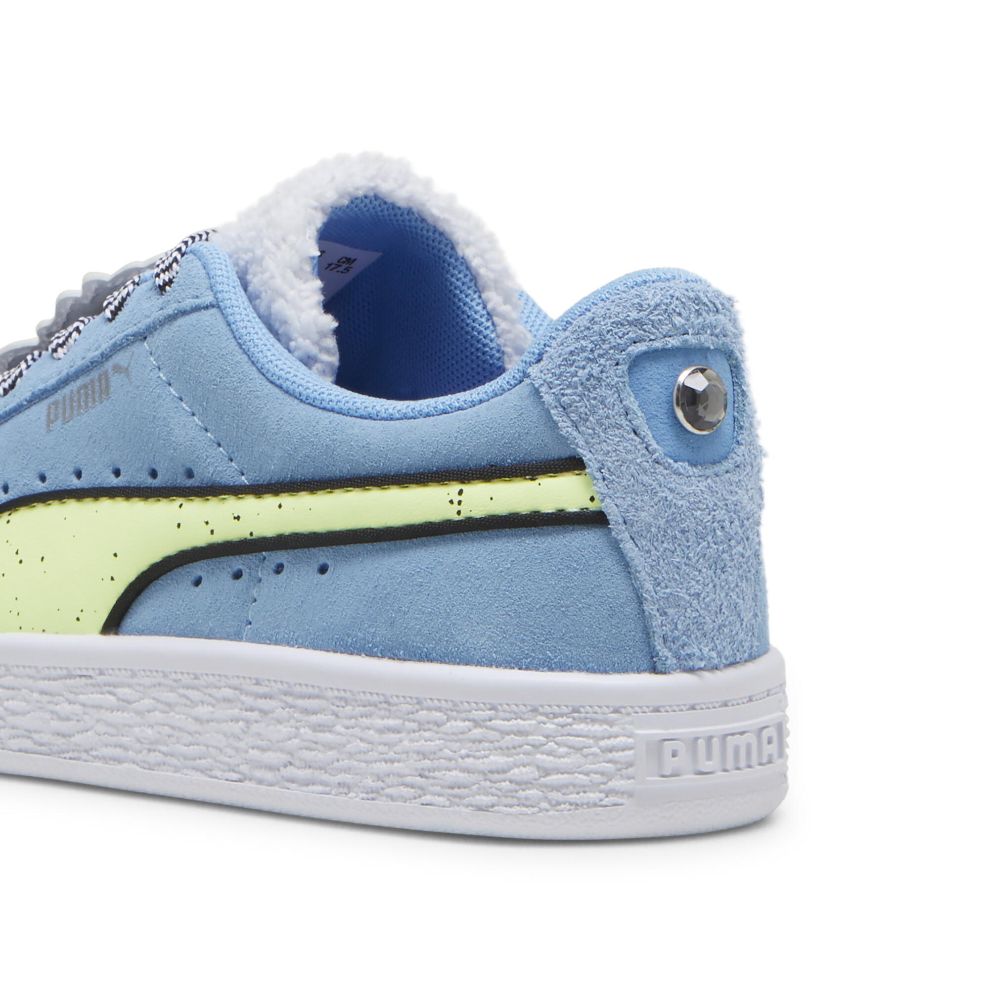 Kids' PUMA X TROLLS Suede Sneakers In Blue, Size EU 31