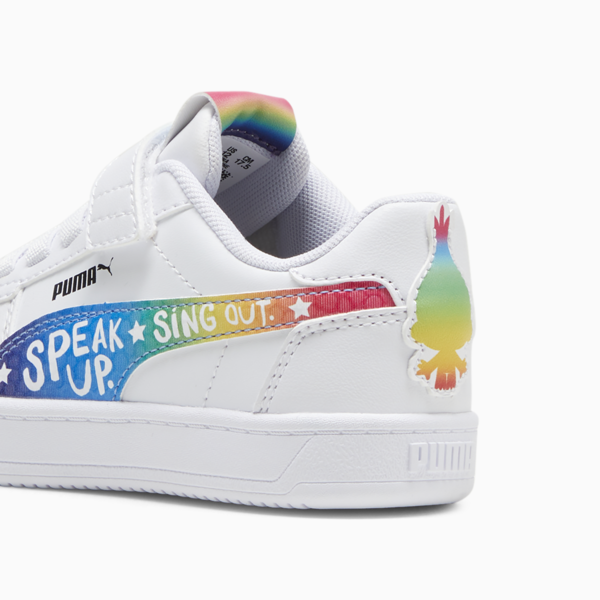 PUMA x TROLLS Caven 2.0 Kids' Sneakers, PUMA White-Ravish-Active Red, large-ZAF