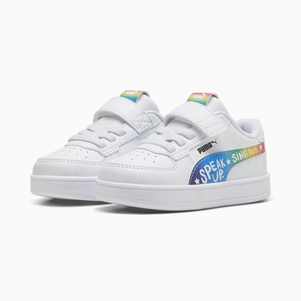 PUMA x TROLLS Caven 2.0 Toddlers' Sneakers, PUMA White-Active Red-Ravish, large-ZAF