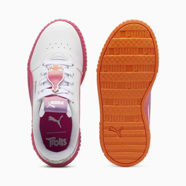 PUMA x TROLLS Carina 2.0 Kids' Sneakers, PUMA White-Ravish-Rickie Orange, large-ZAF