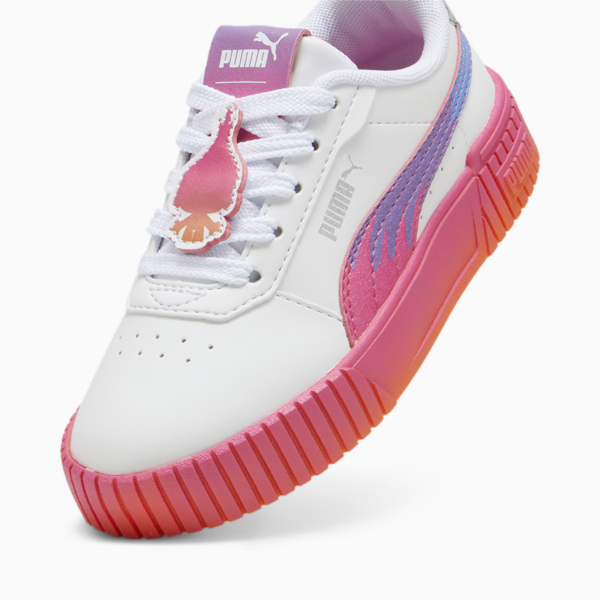 PUMA x TROLLS Carina 2.0 Kids' Sneakers, PUMA White-Ravish-Rickie Orange, large-ZAF