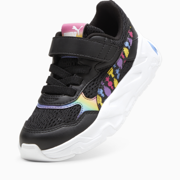 PUMA x TROLLS Trinity Kids' Sneakers, PUMA Black-PUMA Green-Ultraviolet-Blue Skies, large-ZAF