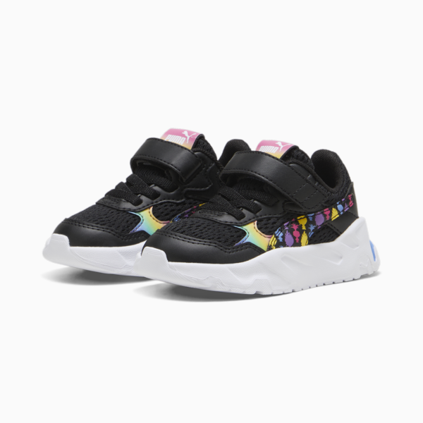 PUMA x TROLLS Trinity Toddlers' Sneakers, PUMA Black-PUMA Green-Ultraviolet-Blue Skies, large-ZAF