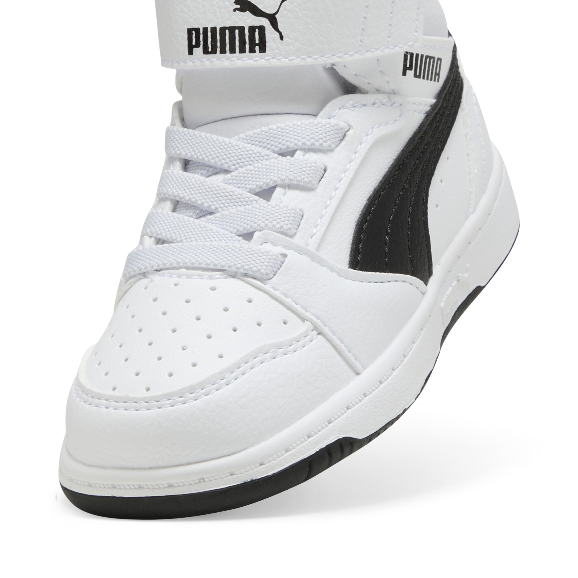 PUMA Rebound V6 Mid sneakers, Zwart/Wit, Maat 25 thumbnail 4
