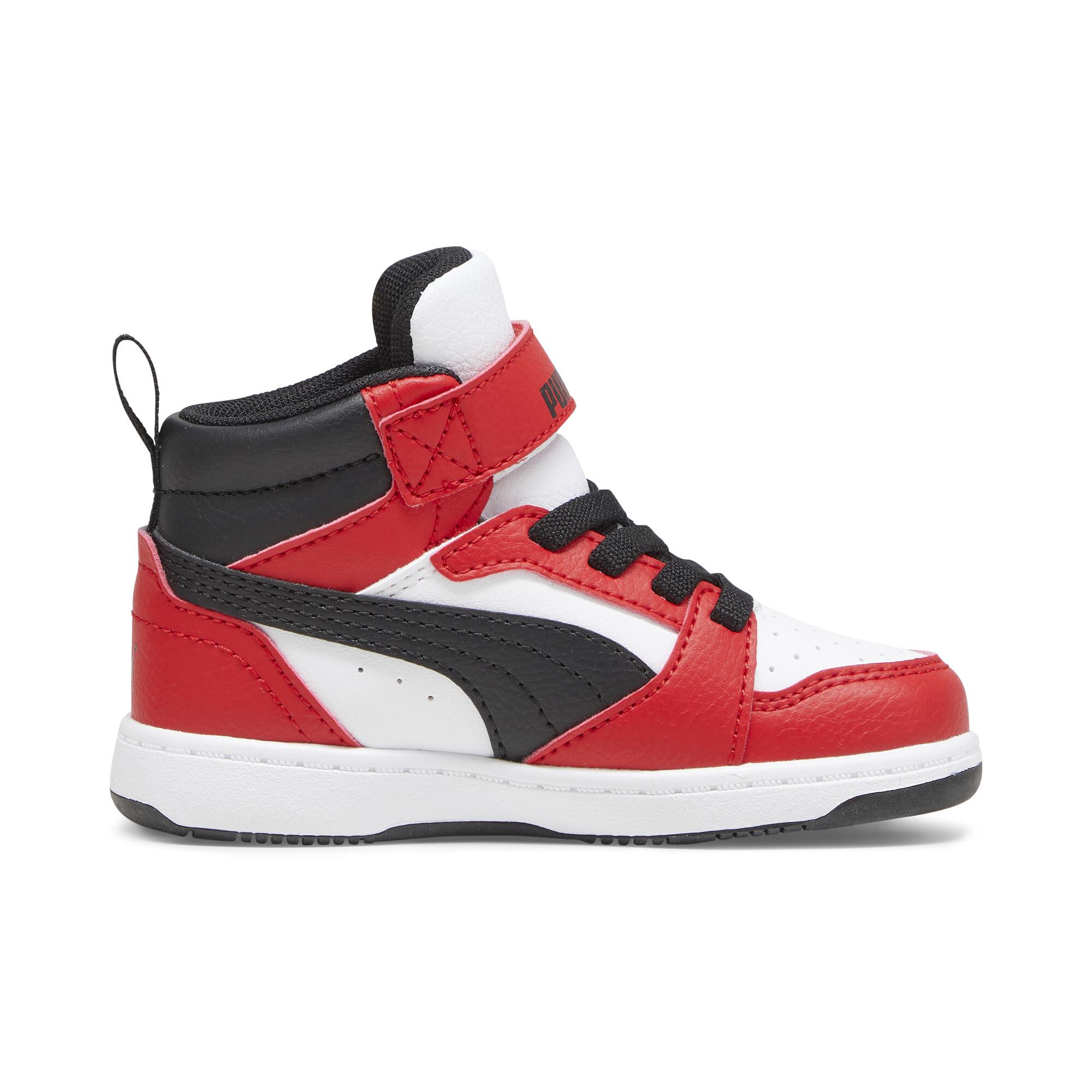 PUMA Rebound V6 Mid sneakers, Zwart/Rood/Wit, Maat 22 thumbnail 3