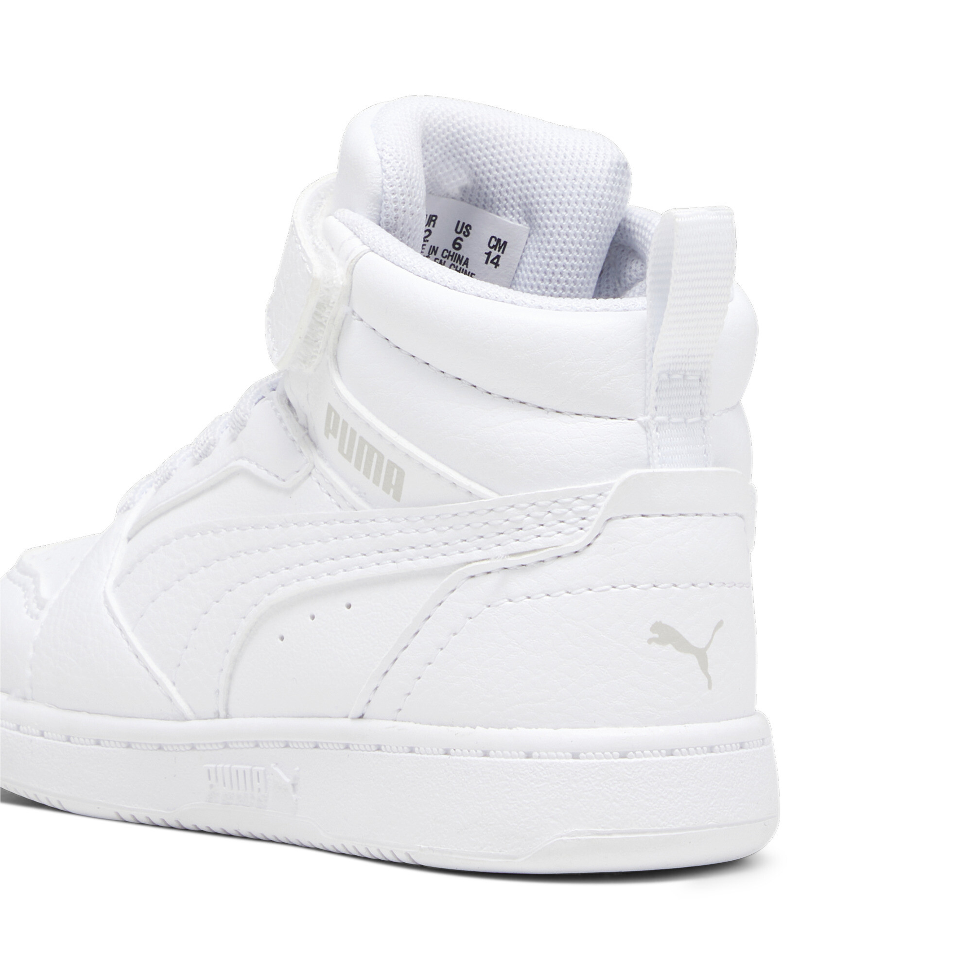 PUMA Rebound V6 Mid sneakers, Grijs/Wit, Maat 21 thumbnail 5