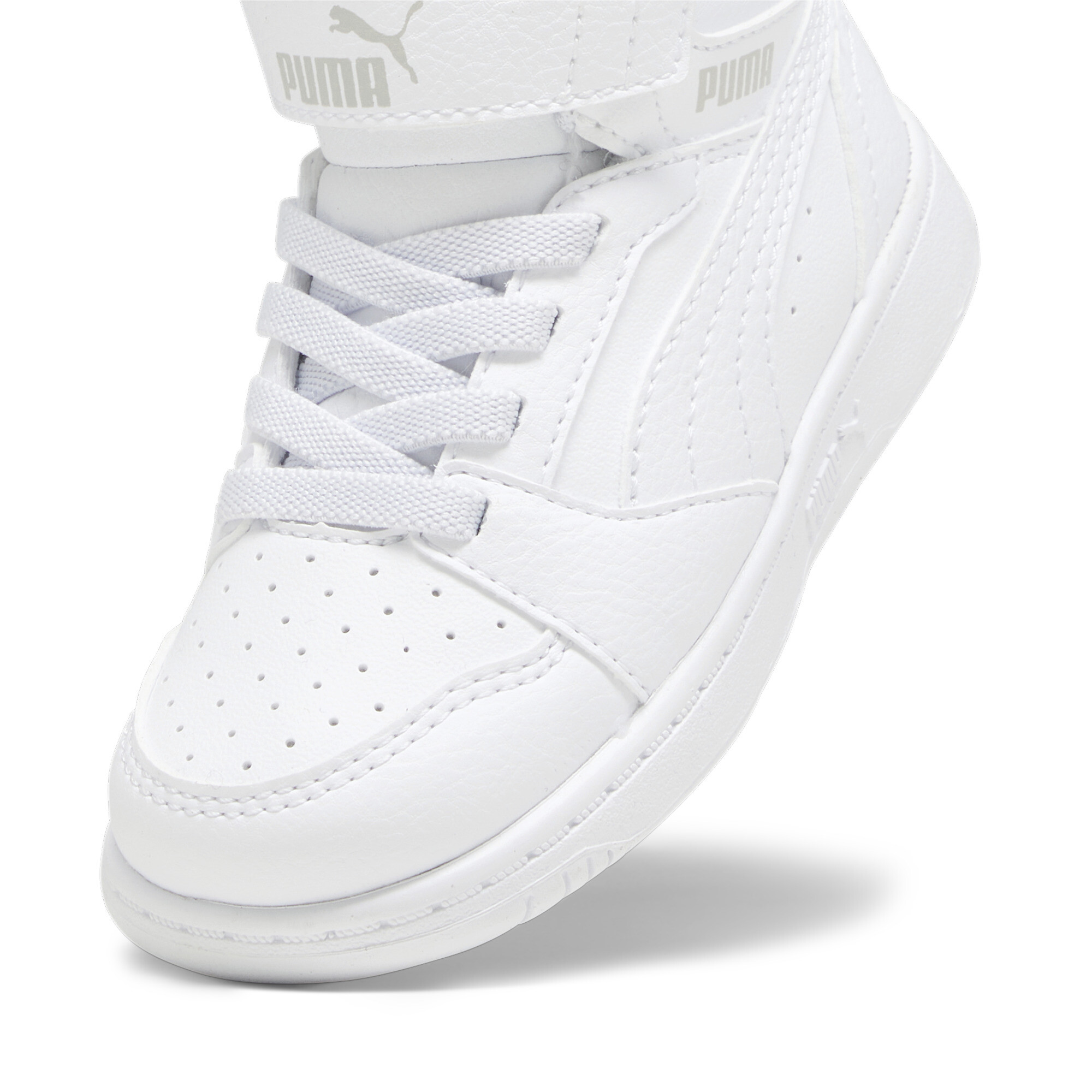 PUMA Rebound V6 Mid sneakers, Grijs/Wit, Maat 24