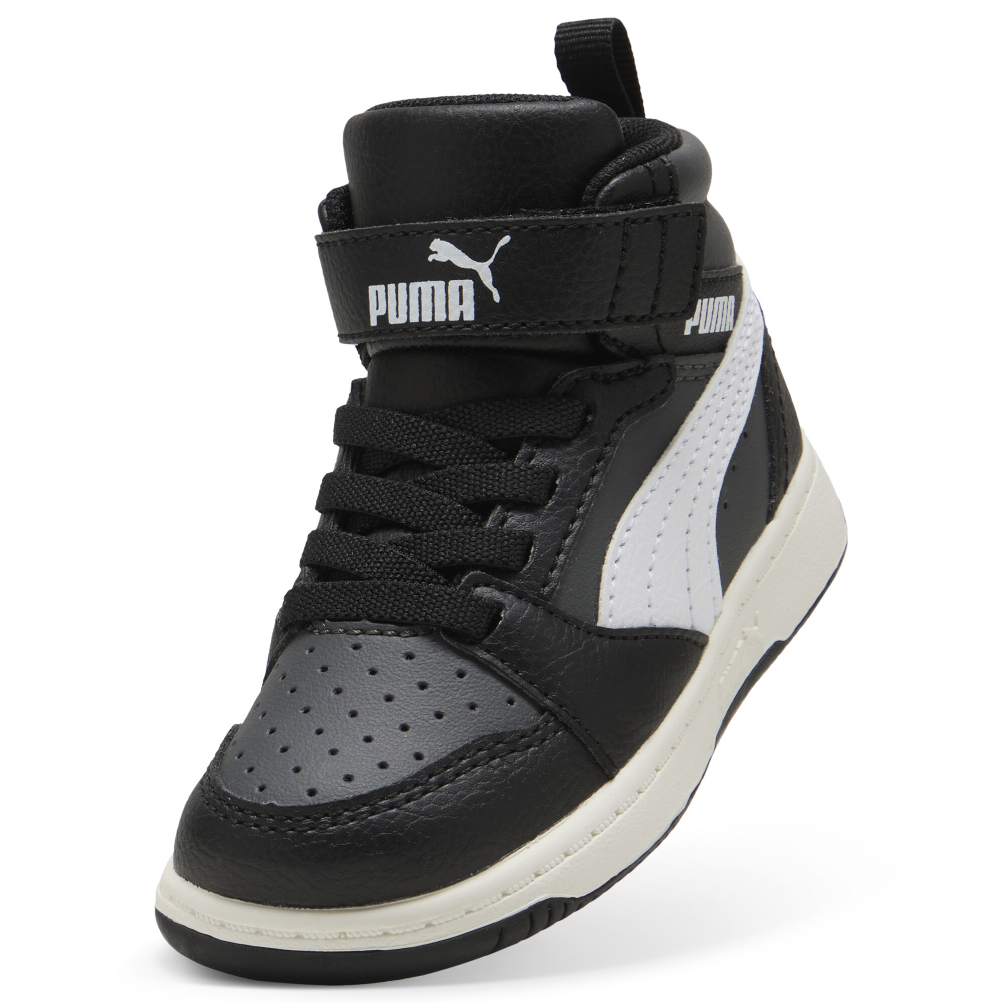 PUMA Rebound V6 Mid sneakers, Zwart/Grijs/Wit, Maat 27 thumbnail 2