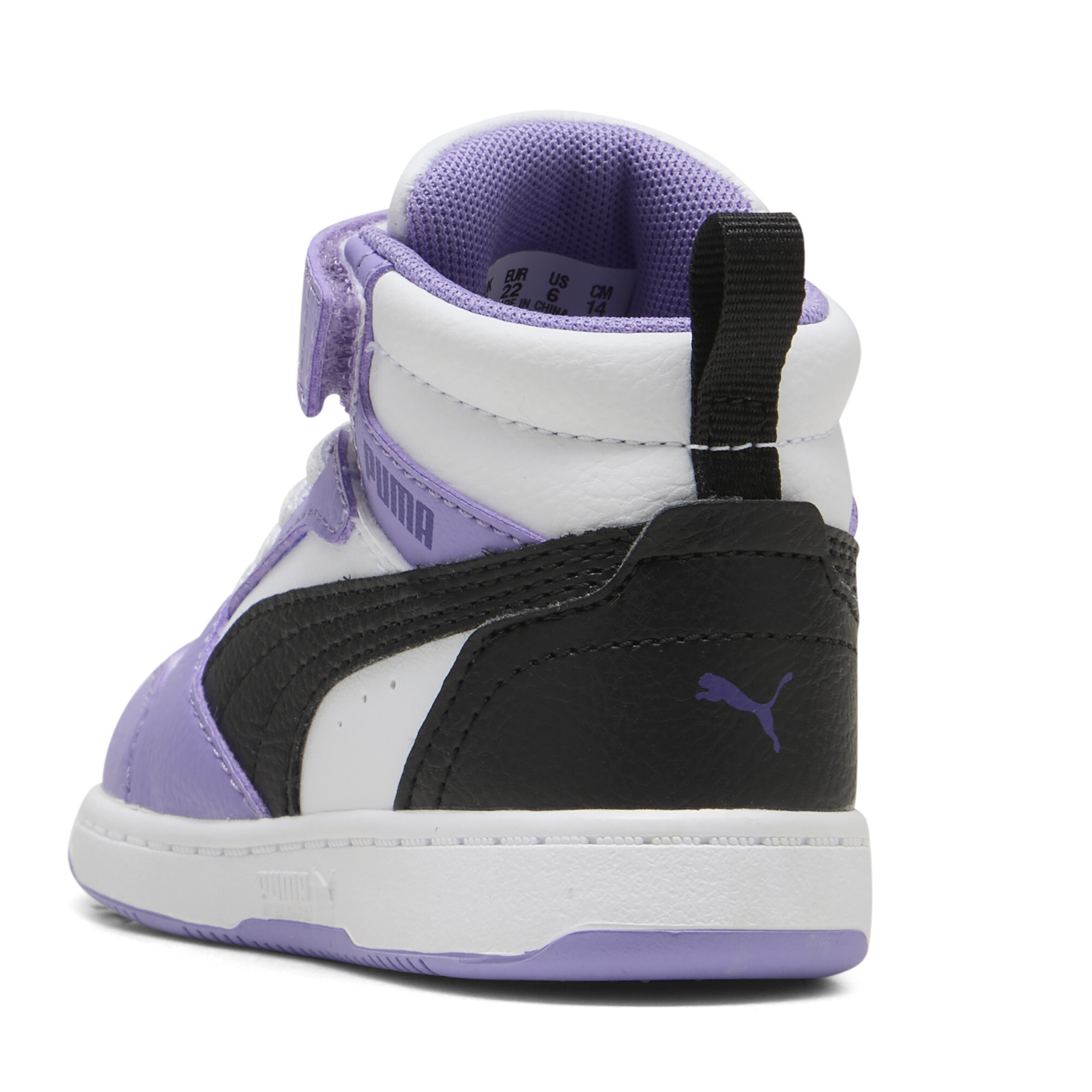 PUMA Rebound V6 Mid sneakers, Zwart/Wit, Maat 21 thumbnail 5