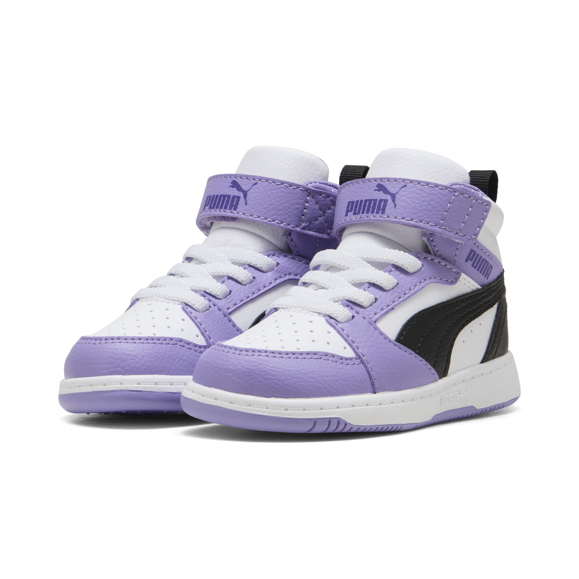 PUMA Rebound V6 Mid sneakers, Zwart/Wit, Maat 21 thumbnail 6