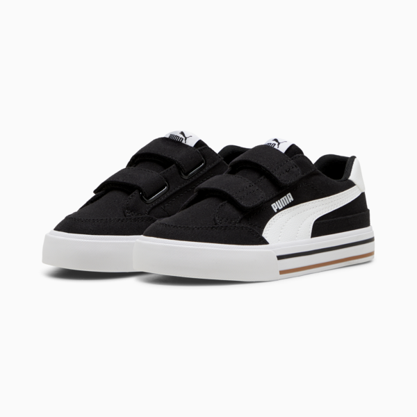 Tenis niños Court Classic Vulc Formstrip, PUMA Black-PUMA White, large-MEX